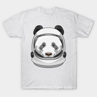 Panda as Astronaut with Helmet T-Shirt